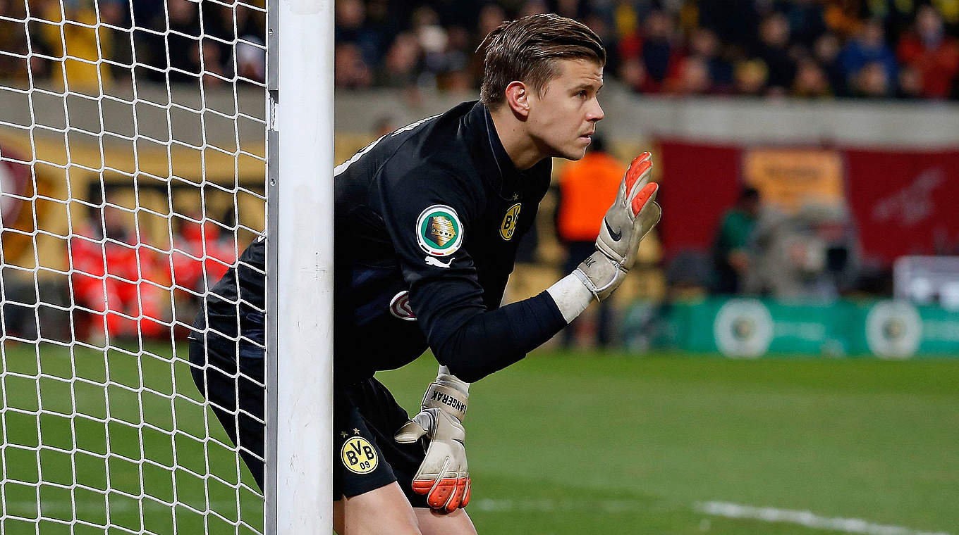 Dortmund's Mitch Langerak has been included in the Socceroos squad © 2015 Getty Images