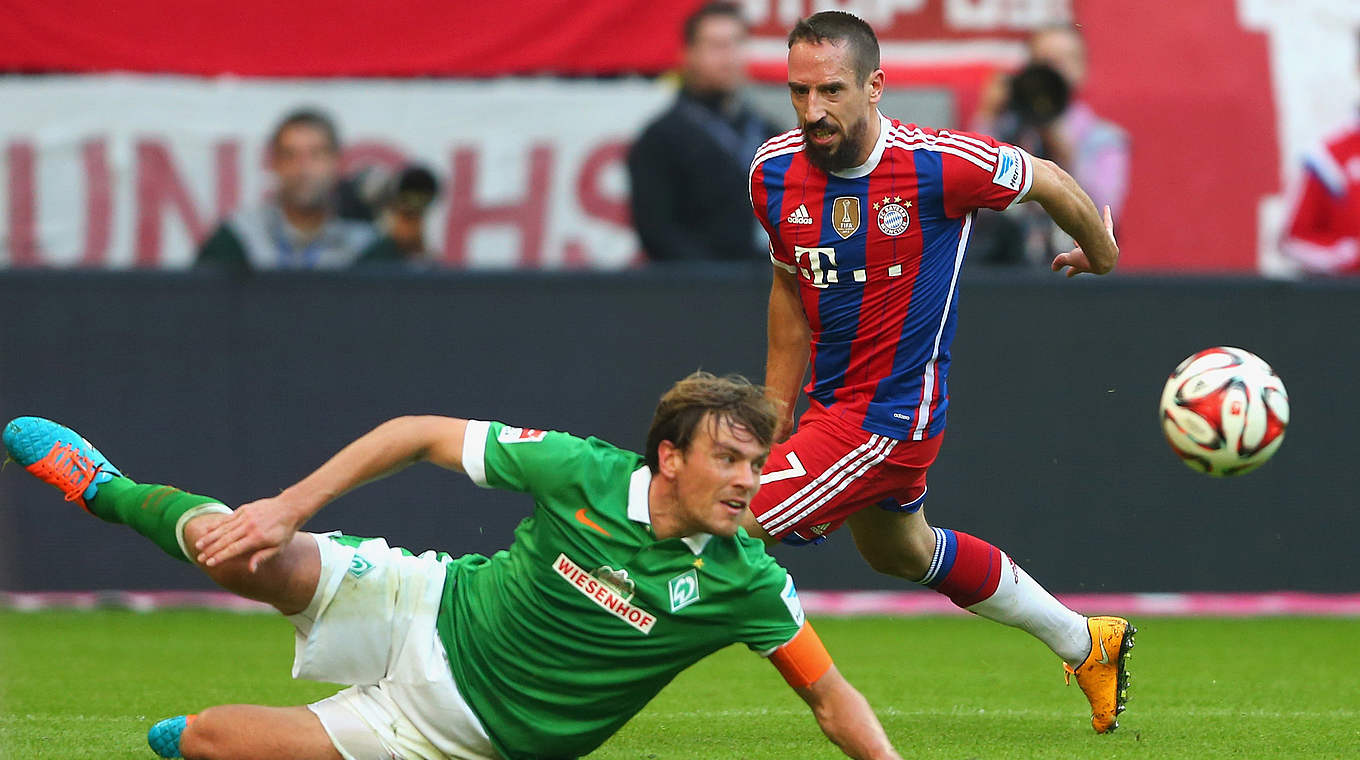 Fritz and Ribéry will go up against each other on Saturday © 2014 Getty Images