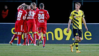 Spielpraxis gesammelt, aber verloren: Weltmeister Erik Durm (r.) beim BVB II © 2015 Getty Images