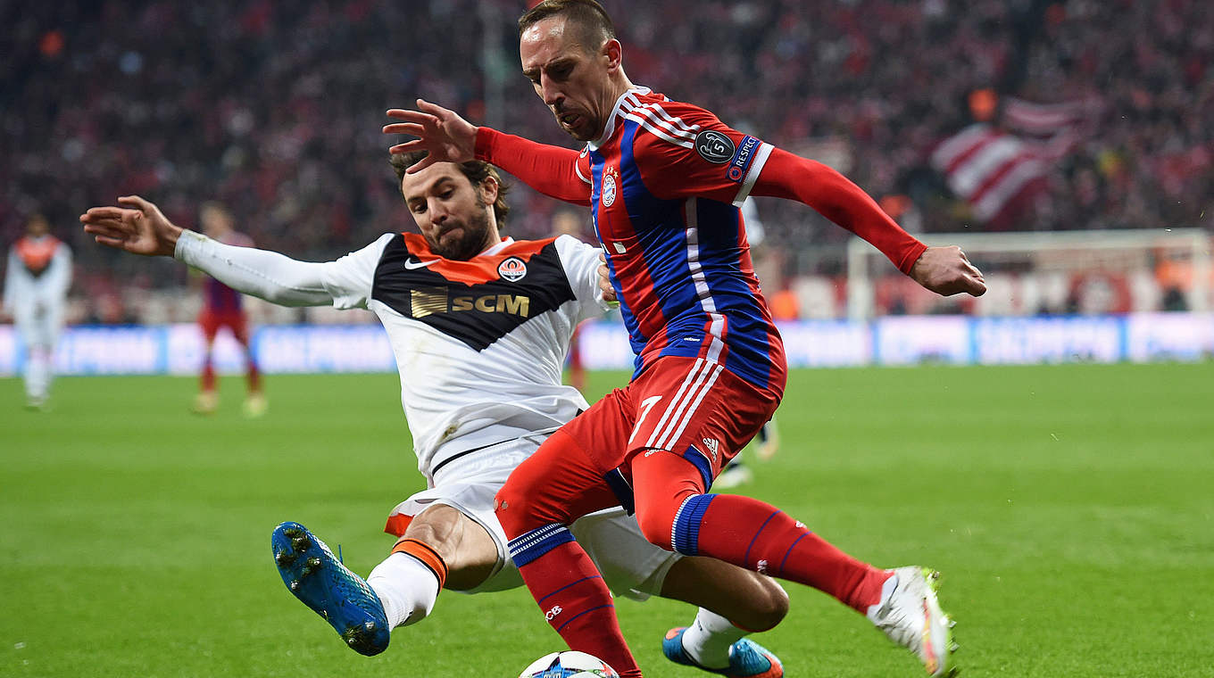 Franck Ribéry was hard to stop as he went on to score the third © 2015 Getty Images