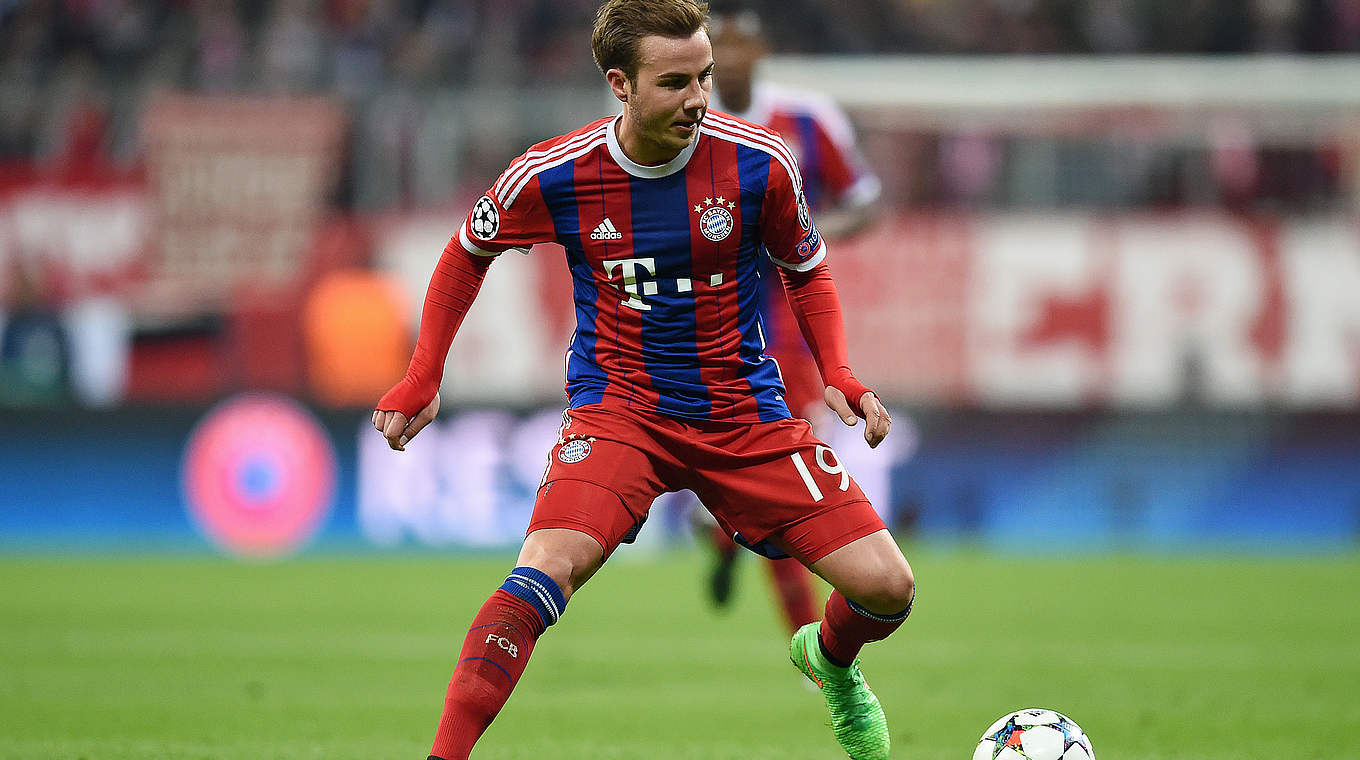 Mario Götze will celebrate his 50th Bundesliga appearance for FCB on Saturday © 2015 Getty Images
