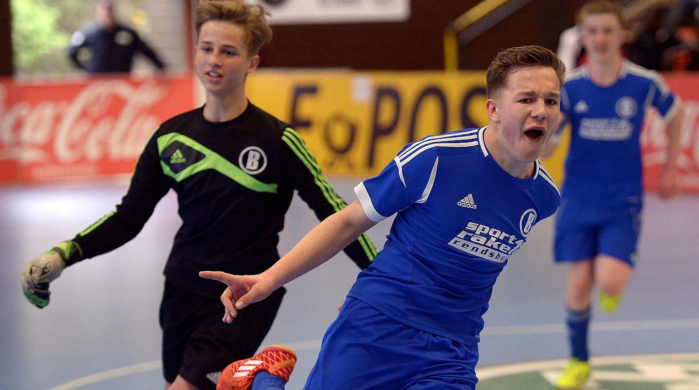 Pure Emotionen: Torjubel beim Futsal-Cup der C-Junioren 2014 © Getty Images