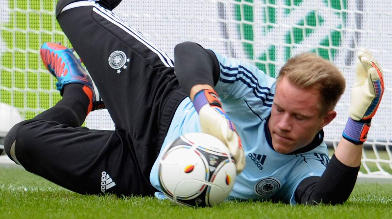 Rückhalt: Marc-André ter Stegen verfolgt mit der U 21 große Ziele. © 2012 Getty Images