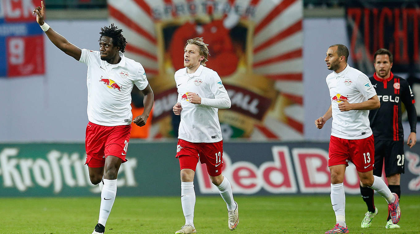 Führungstor: Rodnei (l.) trifft nach acht Minuten für Leipzig © 2015 Getty Images
