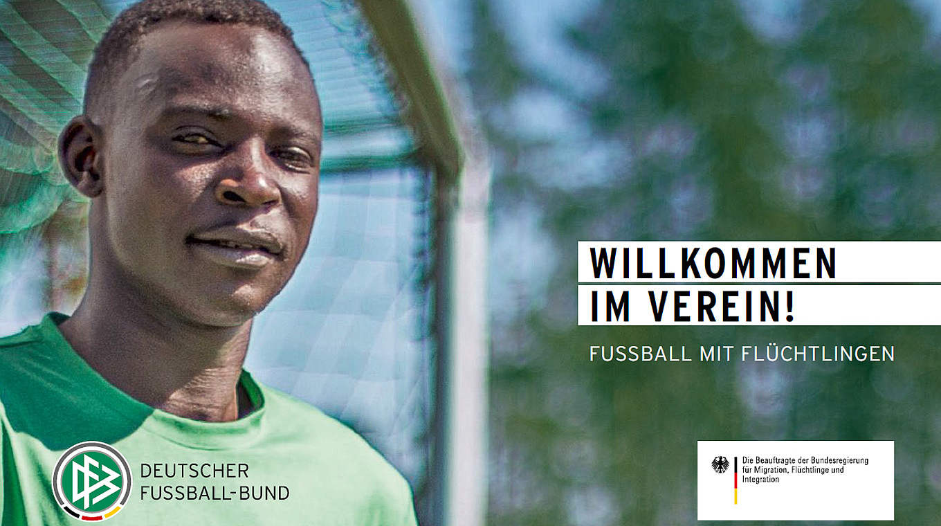 Viele Flüchtlinge strömen nach Deutschland: Viele Klubs heißen sie Willkommen © DFB
