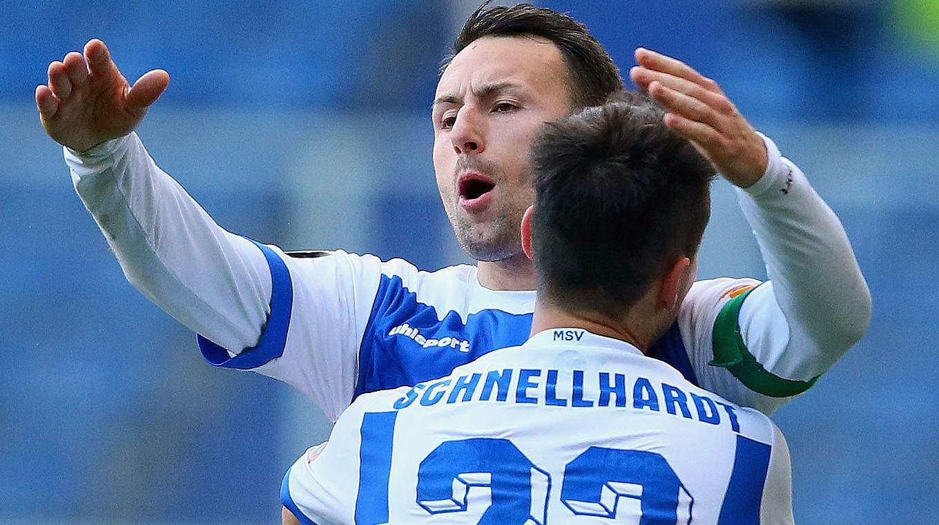 Torschütze zur MSV-Führung im Hinspiel: Zlatko Janjic (h.) © 2014 Getty Images