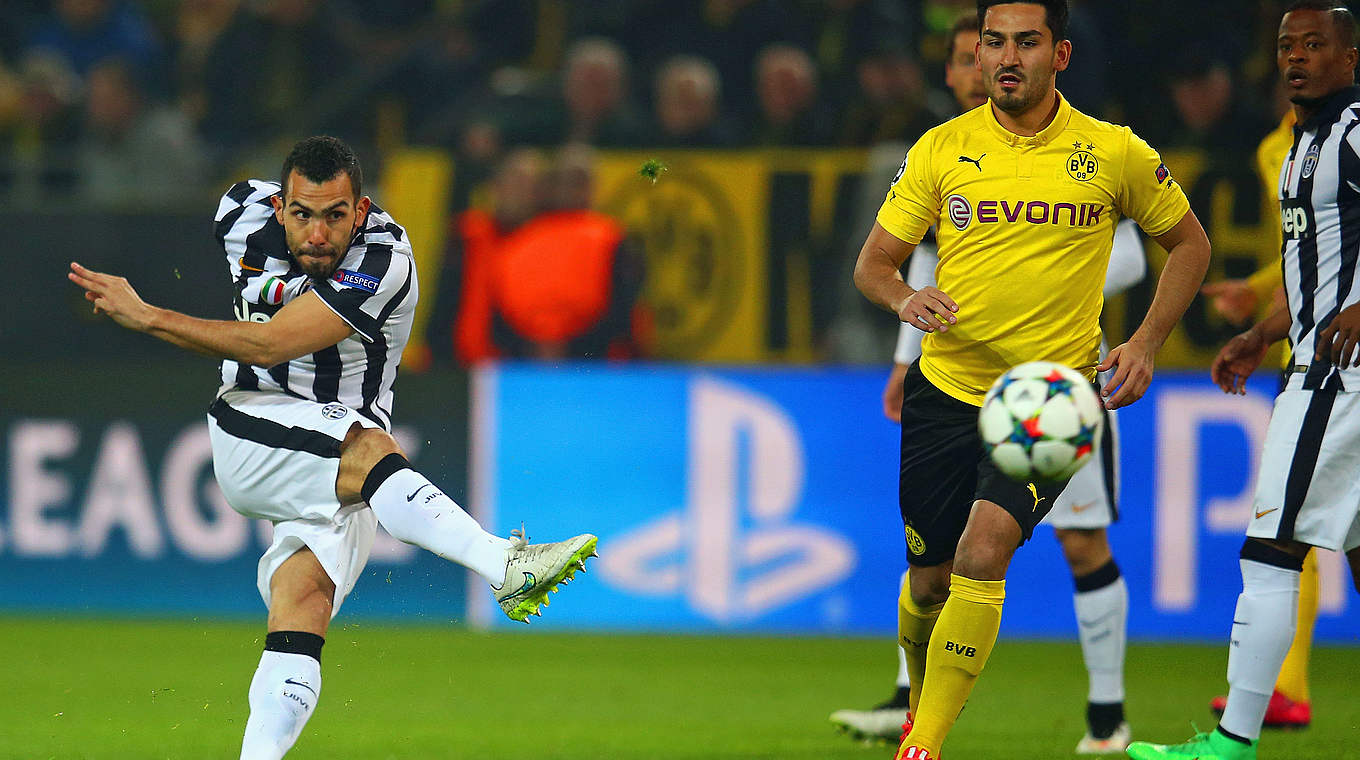 Carlos Tevez shocked fans with his early strike for Juventus © 2015 Getty Images