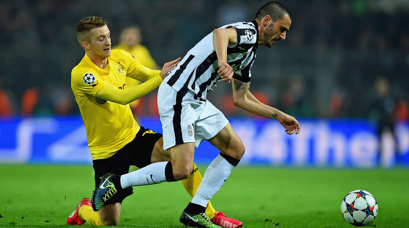 Marco Reus couldn't help Dortmund beat Juventus © 2015 Getty Images