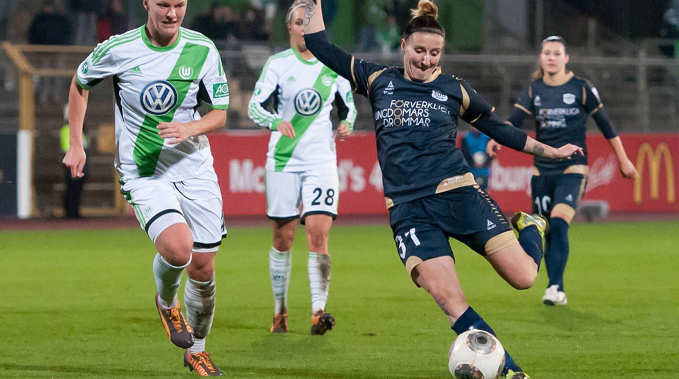 Wiedersehen: Die Weltmeisterin traf 2013 mit Malmö bereits auf Wolfsburg. © Imago