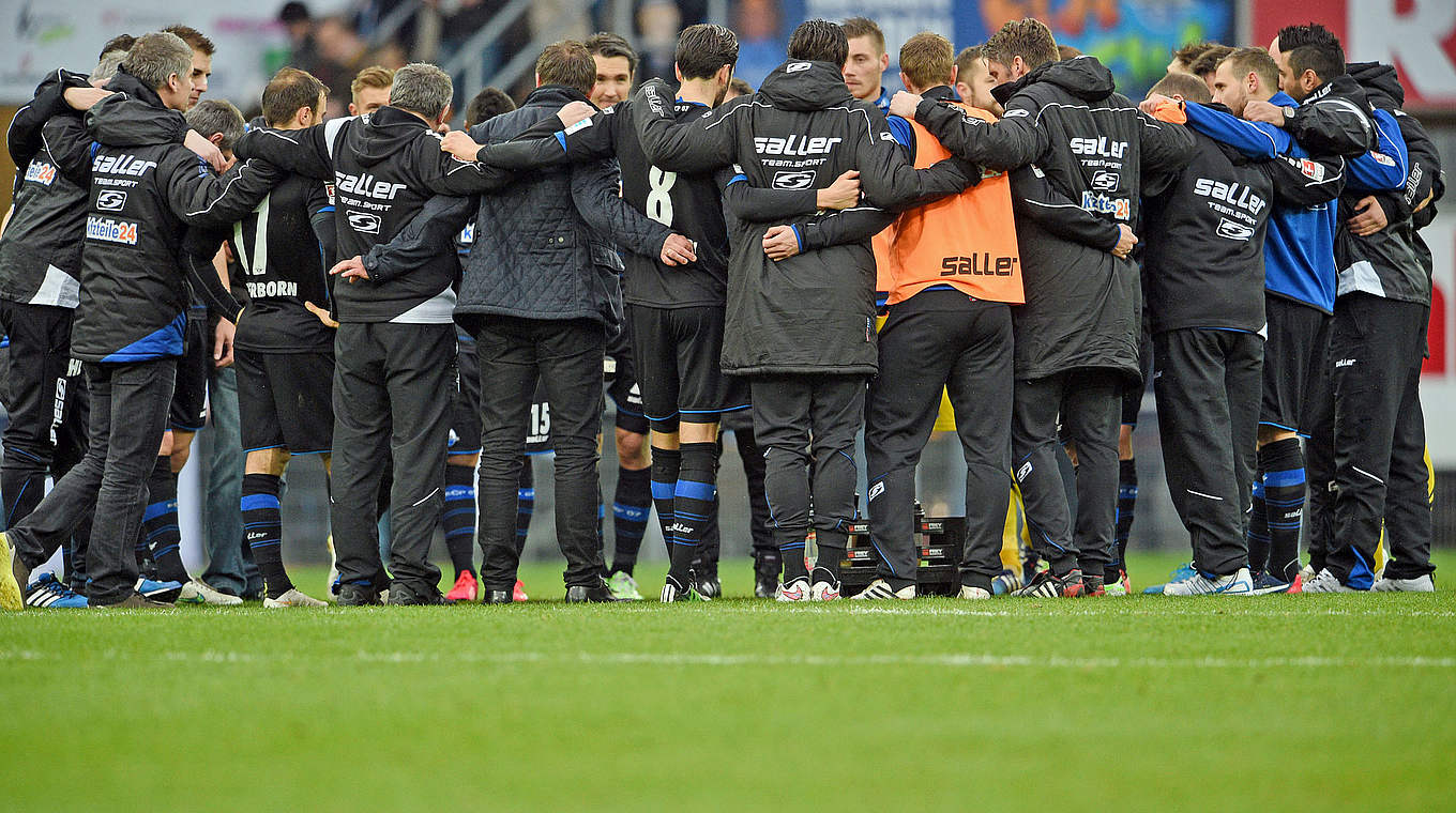 Fünf Spiele ohne Tor: der SC Paderborn © 2015 Getty Images