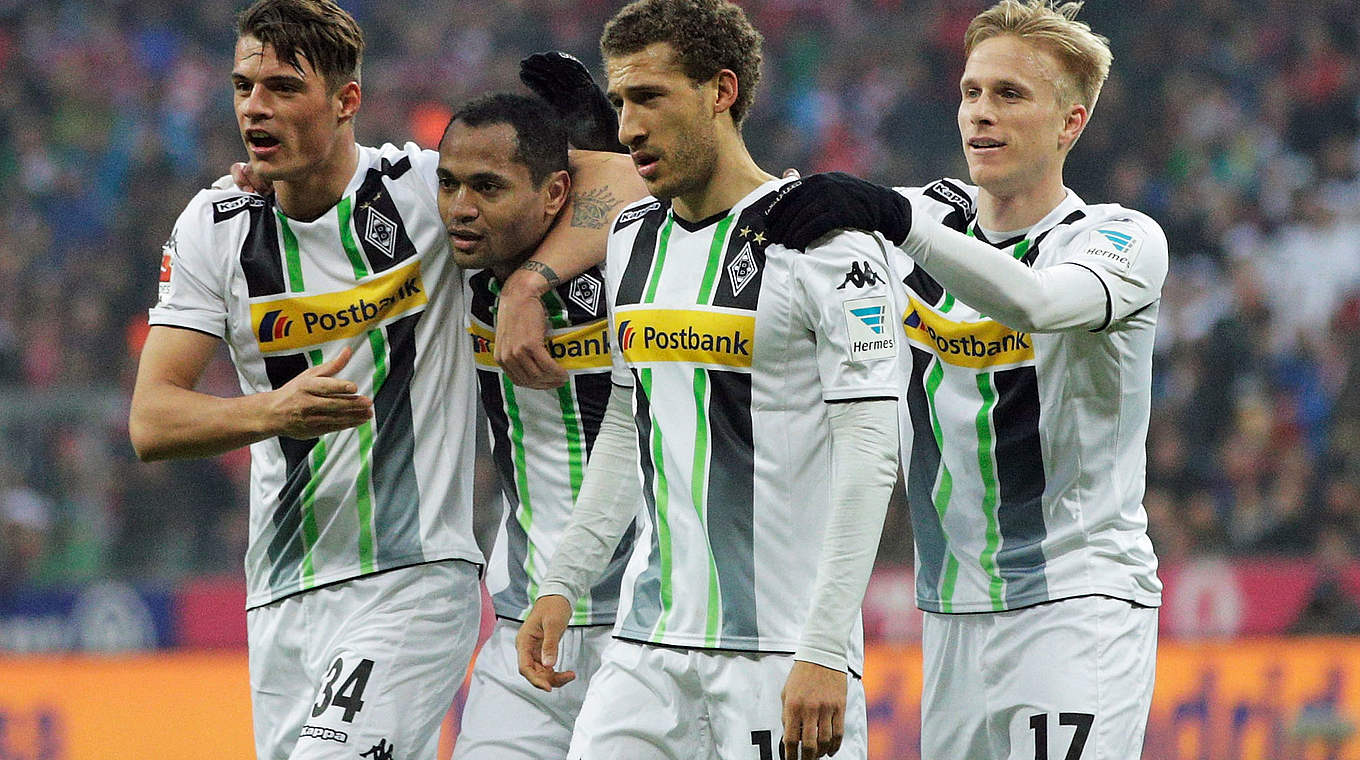 Gladbach won 2-0 in the Allianz Arena © 2015 Getty Images