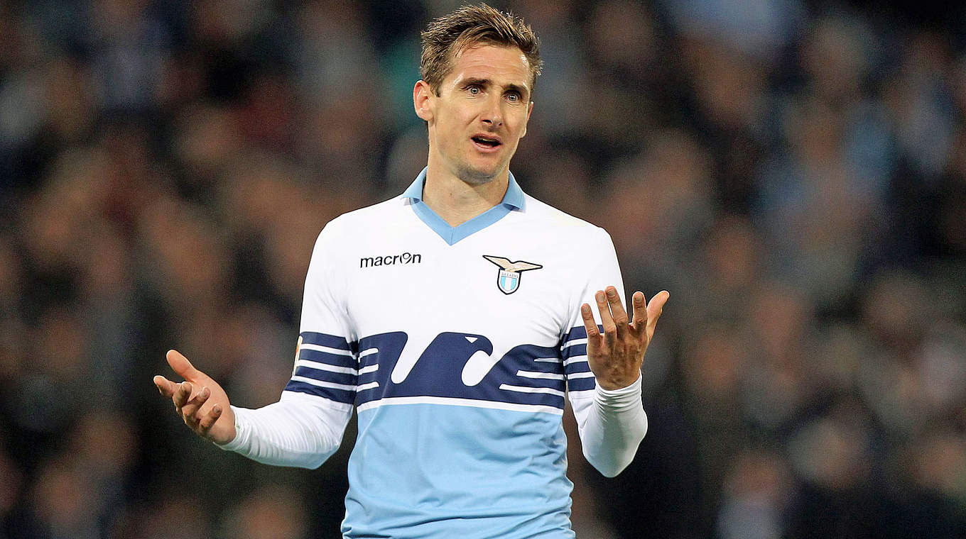 Kein Tor aber drei Punkte mit Lazio: Weltmeister Klose © 2015 Getty Images