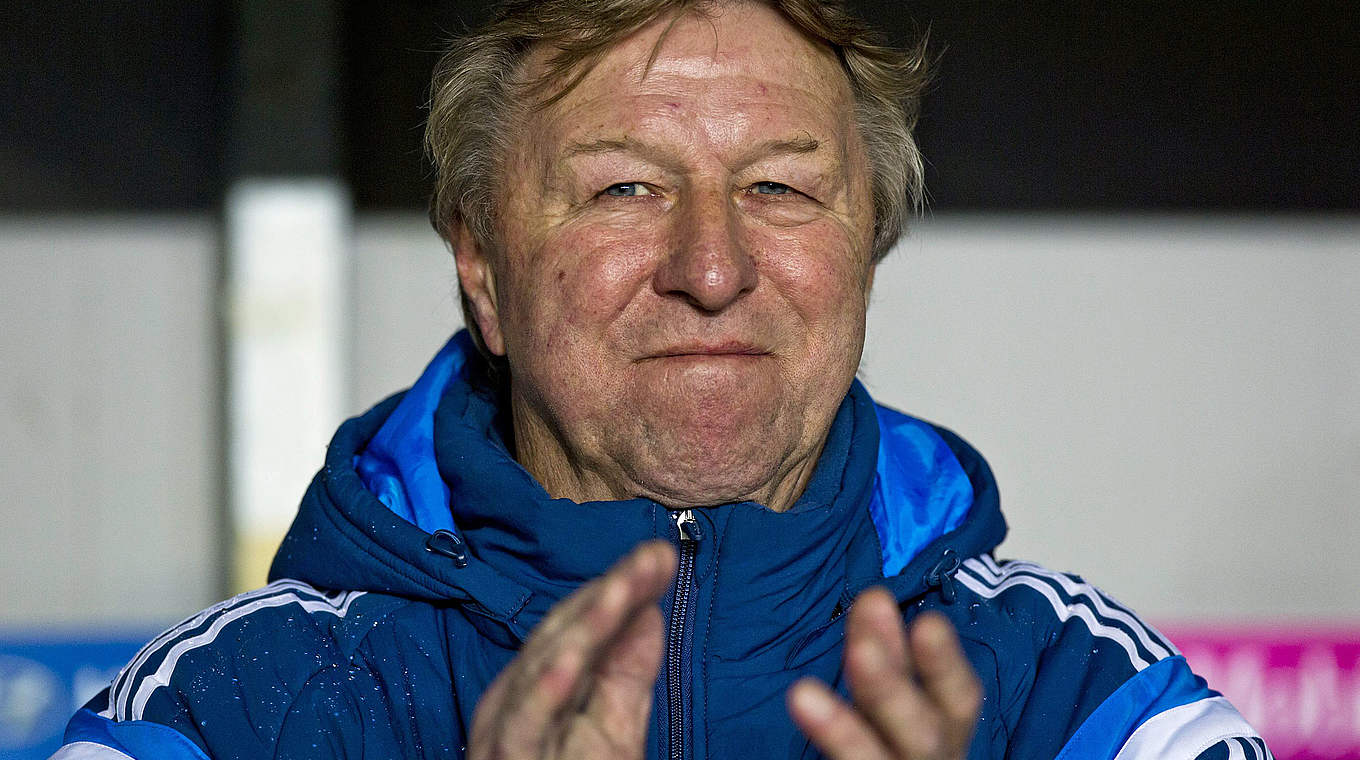 Under-21 manager Horst Hrubesch will lead the draw © 2014 Getty Images