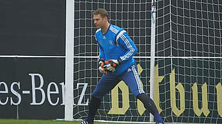 Zurück im Training: Welttorhüter Manuel Neuer © DFB-TV