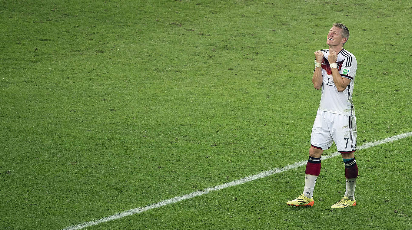 Stiller Triumph im Maracana: Bastian Schweinsteiger nach dem WM-Finale 2014 © imago/Fotoarena International