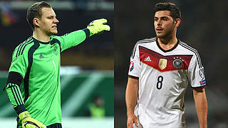 Fehlen in England: Keeper Bernd Leno (l.) und U 21-Kapitän Kevin Volland © Imago/Getty