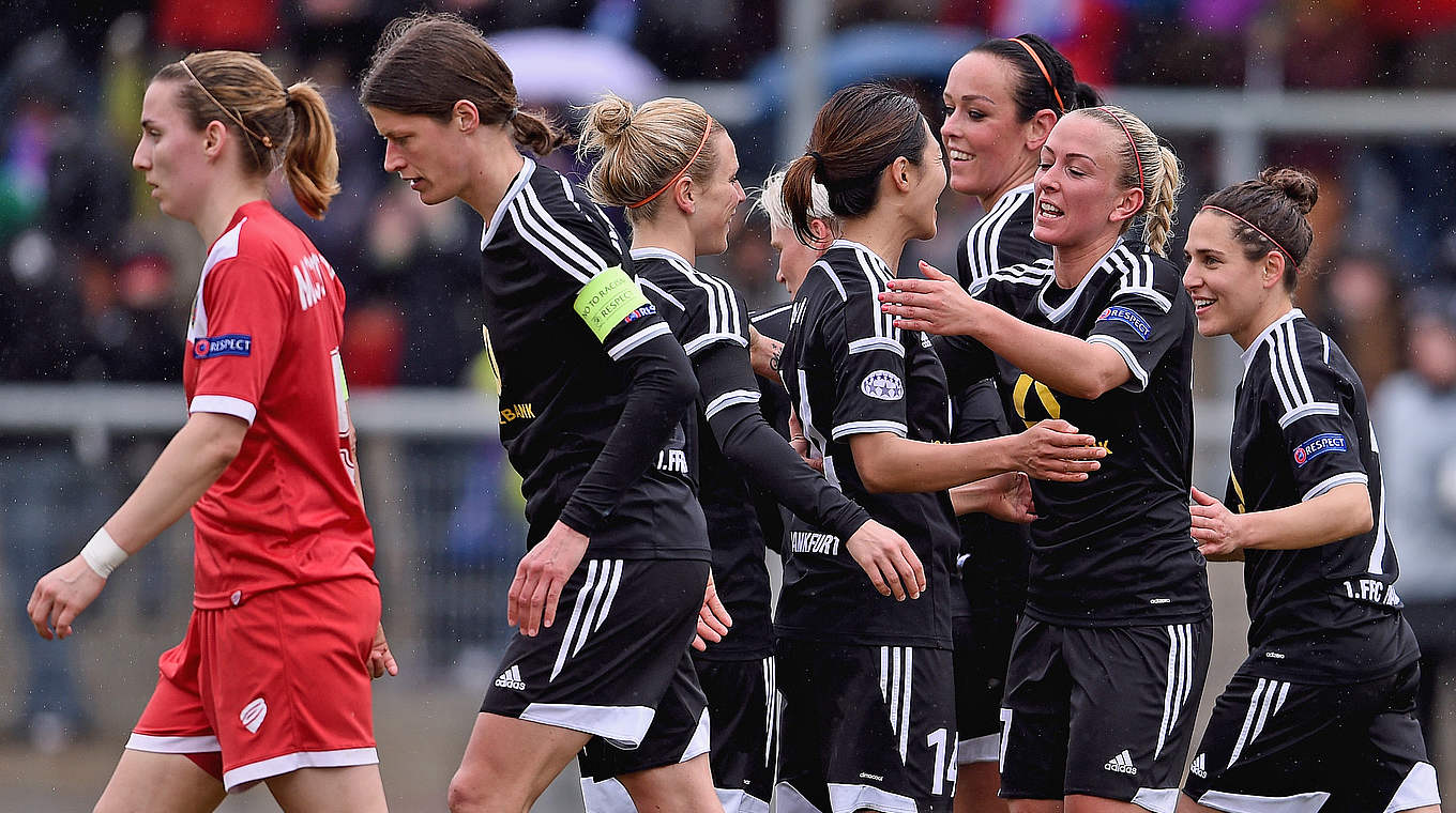 Souveräner Einzug ins Halbfinale: Frankfurt glänzt gegen die Engländerinnen doppelt © 2015 Getty Images