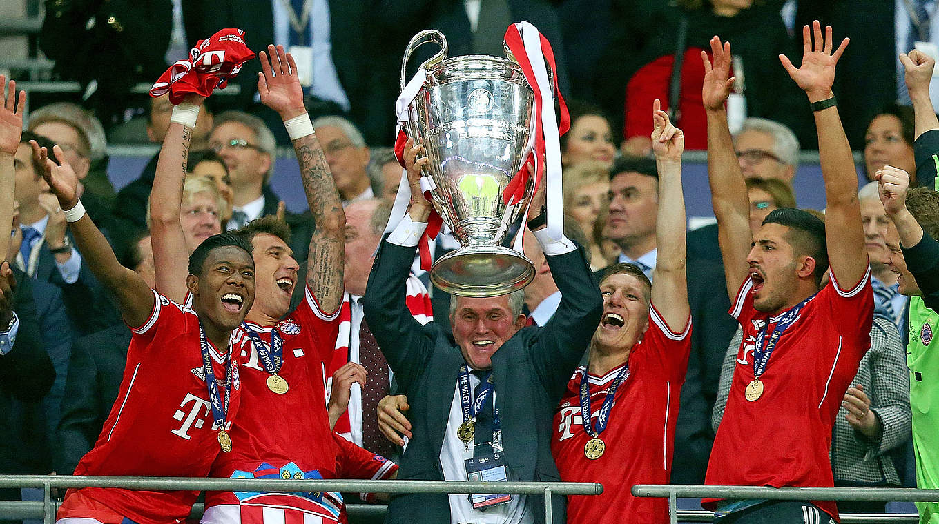 The Champions League win completed a historic treble for Heynckes and Bayern in 2013 © 2013 Getty Images