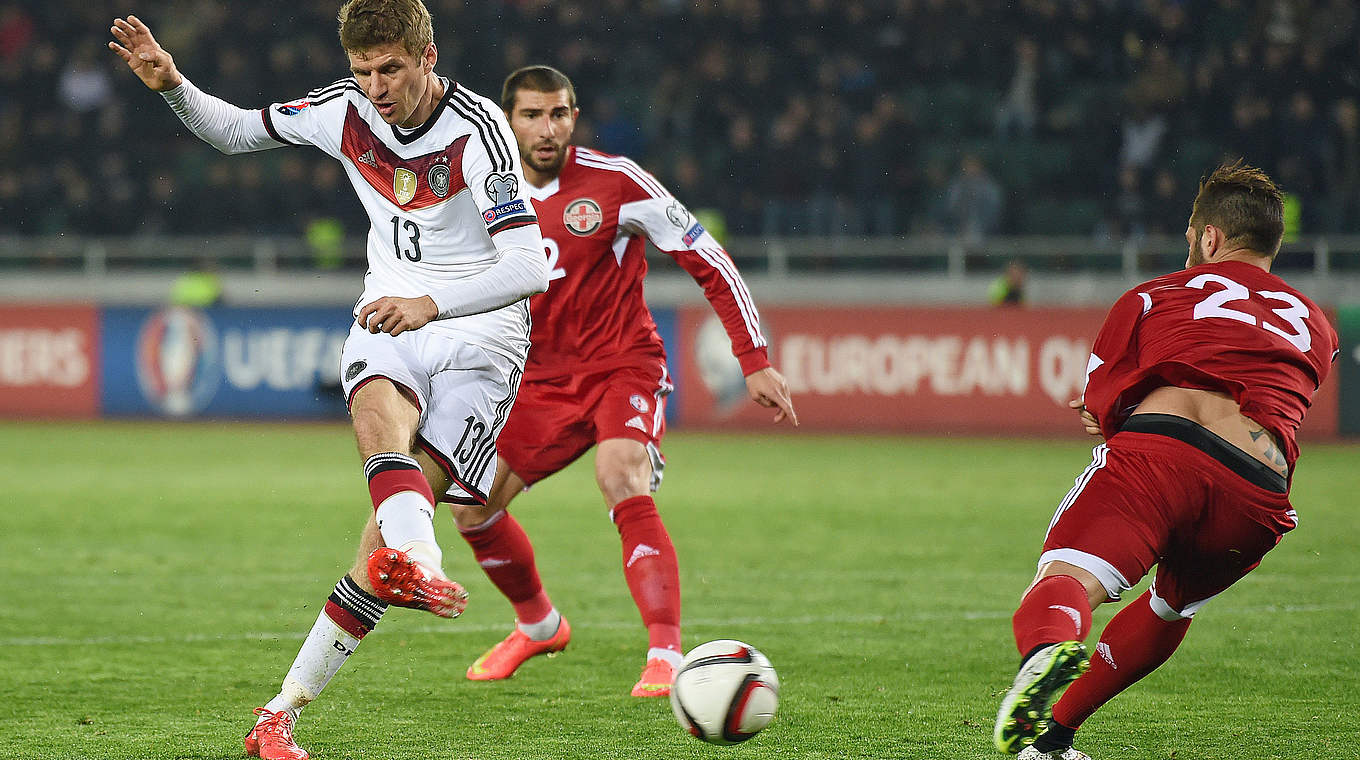 Bester DFB-Torschütze der Saison: Thomas Müller (l.) © 2015 Getty Images