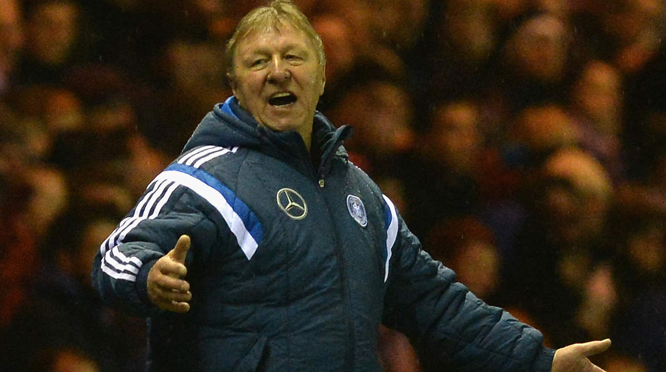The dress rehearsal didn't go to plan for Horst Hrubesch and his team © 2015 Getty Images