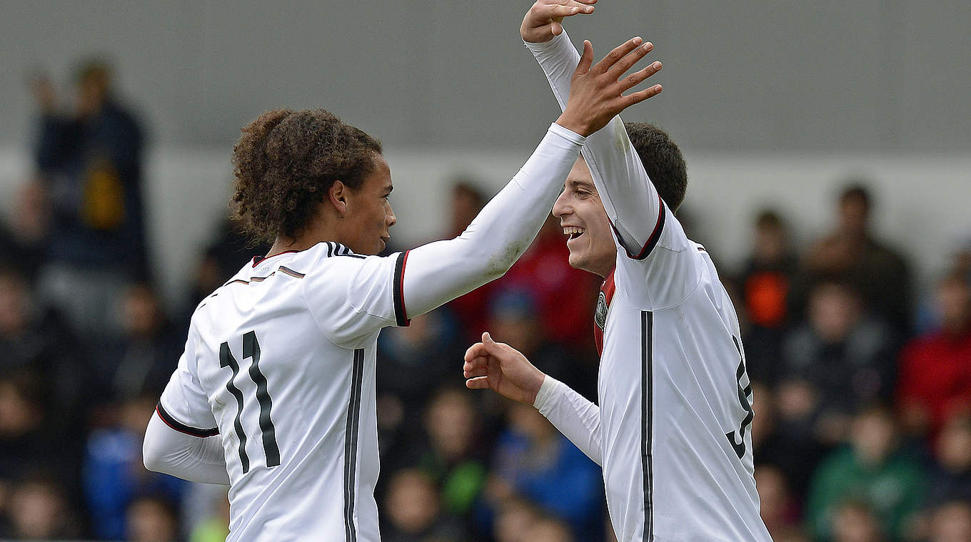 Both Leroy Sané and Gianlucca Rizzo scored braces © 2015 Getty Images
