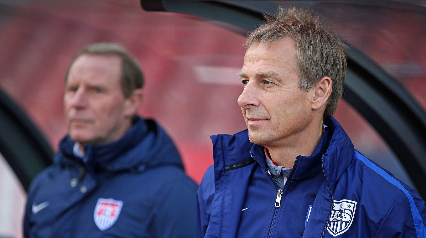 Nächster Gegner des DFB-Teams: Jürgen Klinsmann (r.) mit den USA © 2015 Getty Images