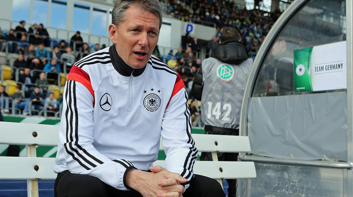DFB-Trainer Frank Wormuth: "Polen hat uns zwei Mal gut ausgekontert. Wir werden aus der Niederlage lernen" © 2015 Getty Images