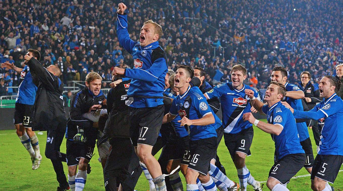 Arminia Bielefeld are the only side not in the Bundesliga to be in the quarter-finals © Getty Images