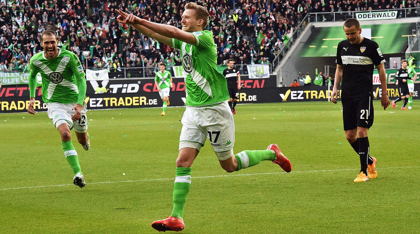 Schürrle opened his account for the Wolves © 2015 Getty Images