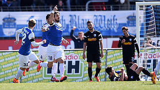 Captain Romain Bregerie scored in Darmstadt's 2-0 win © 2015 Getty Images