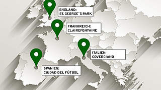 Von Spanien bis England - die großen Leistungszentren Europas © DFB