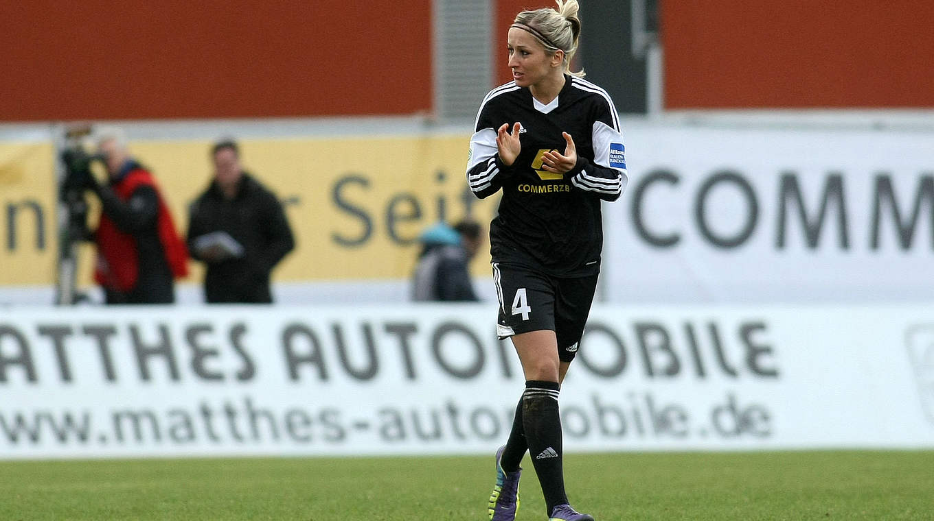 FFC defender Kathrin Hendrich: "We wouldn't be opposed to finishing top" © Alfred Harder