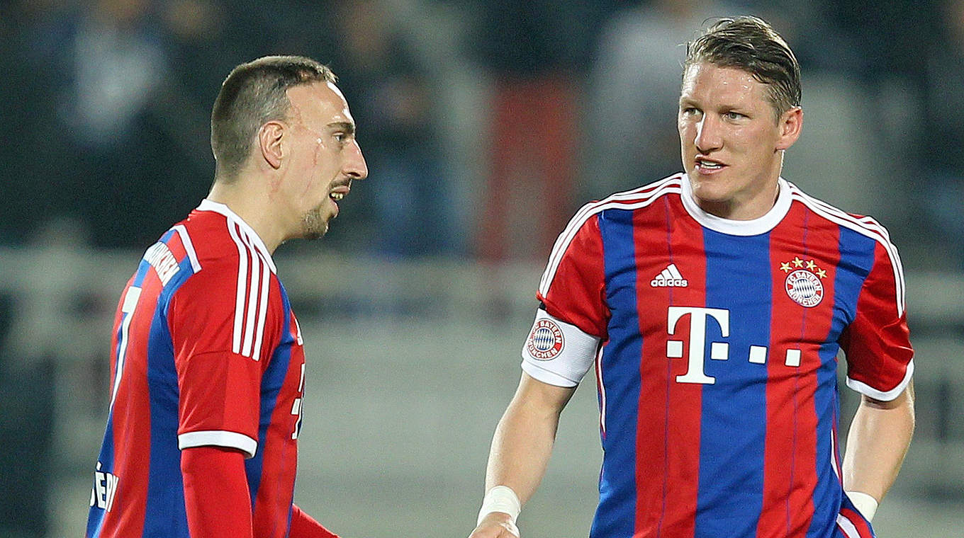 Fehlen den Bayern: Franck Ribery (l.) und Bastian Schweinsteiger © KARIM JAAAFAR/AFP/Getty Images