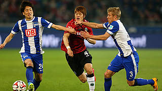 Hannover and Hertha opened matchday 28 in the Bundesilga with a 1-1 draw © 2015 Getty Images