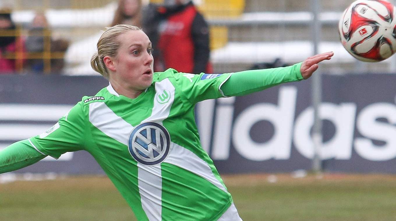 Am Ball: Stephanie Bunte gehört in Wolfsburg zum Stammpersonal. © Imago