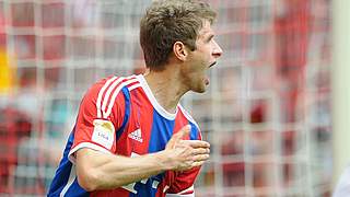 Müller grabbed Bayern's third against Franfurt © Getty Images