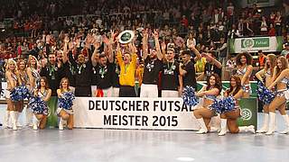 2015 feierten die Hamburg Panthers bereits die dritte Deutsche Futsal-Meisterschaft © 2015 Getty Images