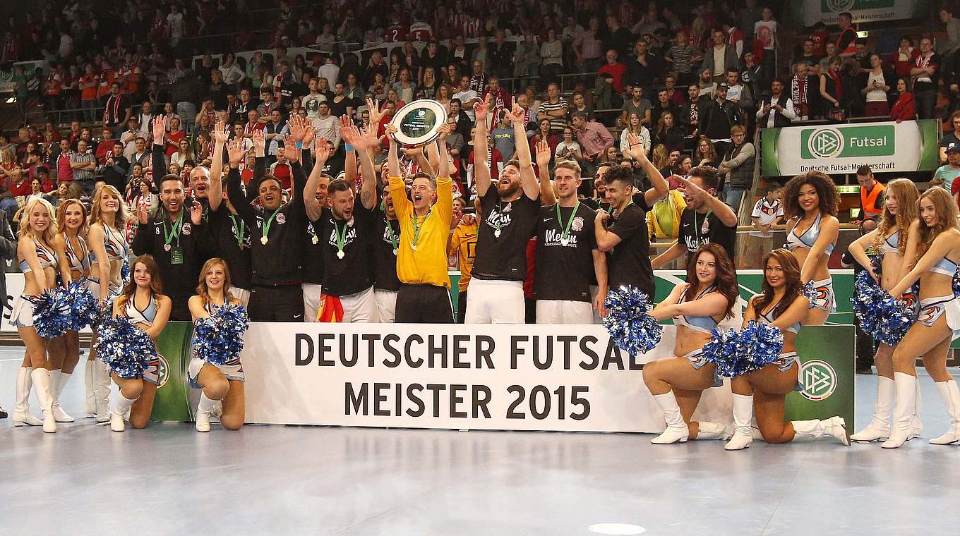Im April 2015 feierten die Panthers die dritte Deutsche Futsal-Meisterschaft © 2015 Getty Images