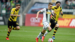 Patrick Herrmann set up a goal against Dortmund with a 70-yard run © 