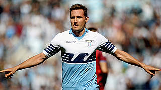 Torschütze beim 4:0-Sieg über den FC Empoli: Weltmeister Miroslav Klose © 2015 Getty Images