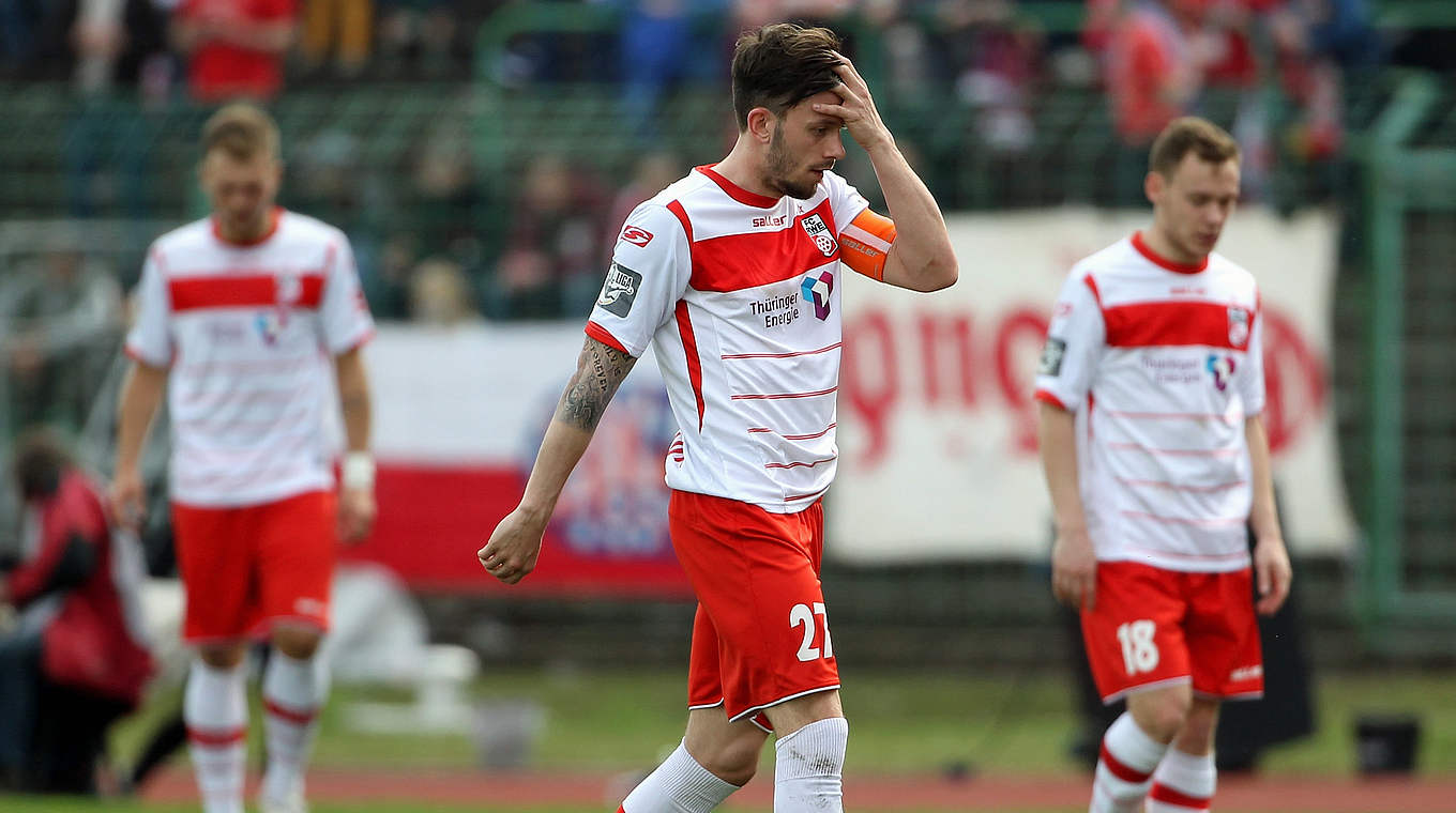 Sechste Niederlage in Folge: RW Erfurt unterliegt erneut gegen den Halleschen FC © 2015 Getty Images