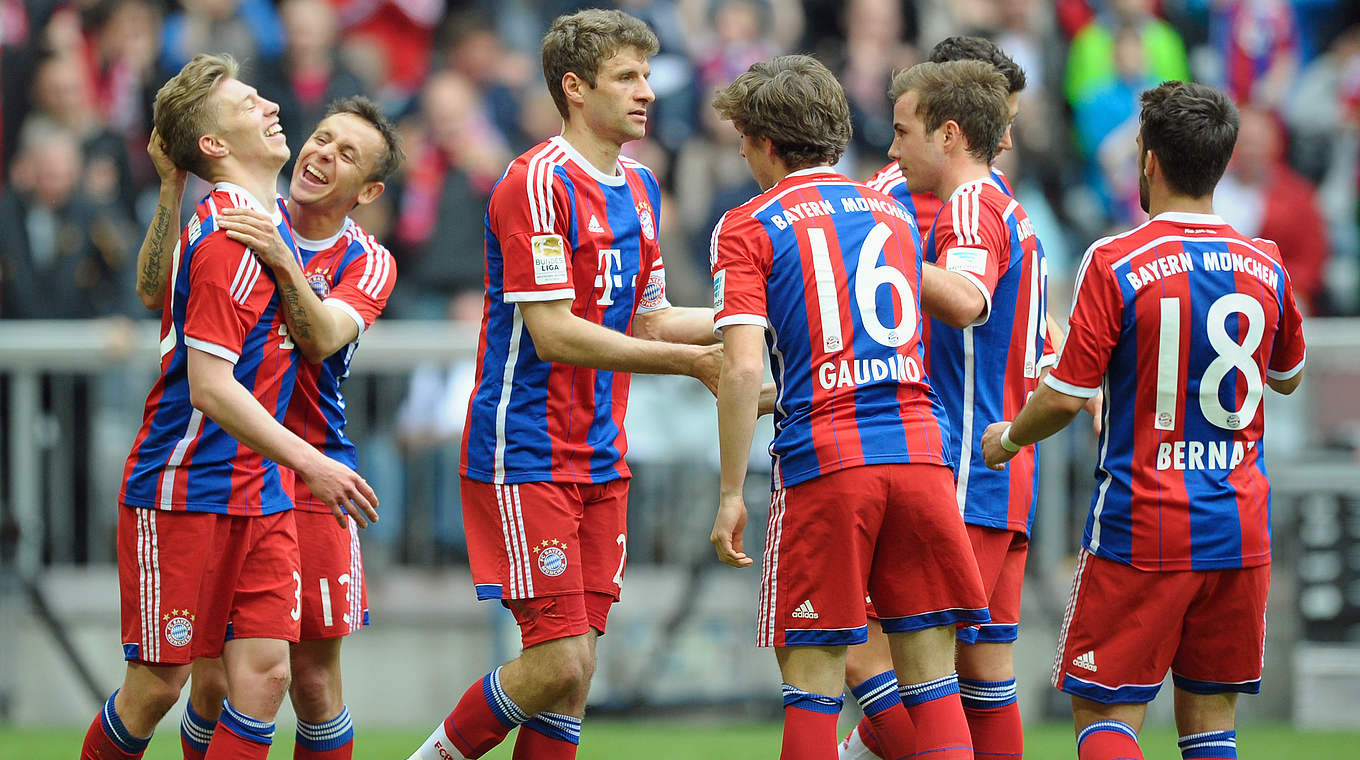 Bayern are closing in on their 25th Bundesliga title © 2015 Getty Images