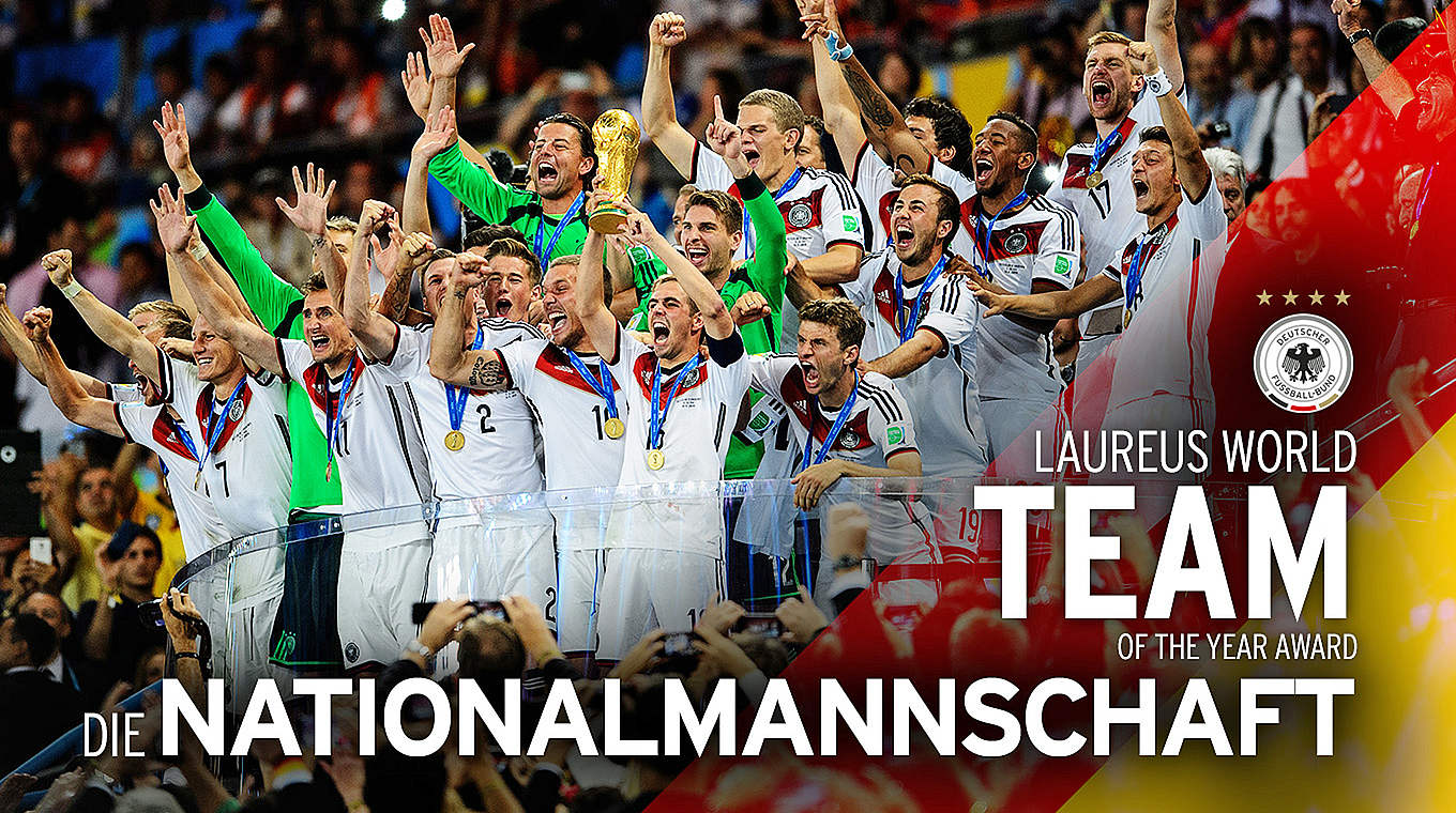Laureus Award als "Mannschaft des Jahres": die deutschen Fußball-Weltmeister © DFB/Getty
