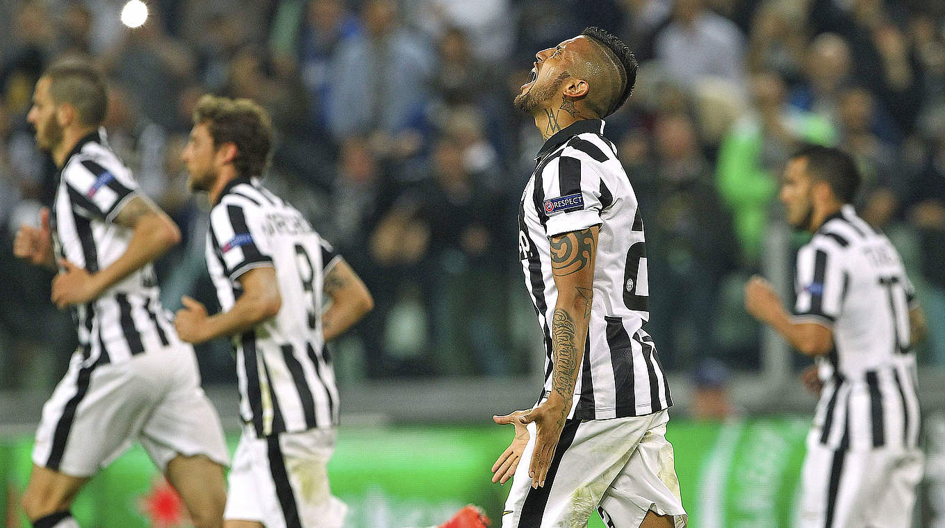 Arturo Vidal's goal has Juventus well positioned for a first semi-final in twelve years © 2015 Getty Images
