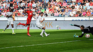 Under-20 international Julian Brandt scored in Leverkusen's 4-0 win over Hannover © 2015 Getty Images