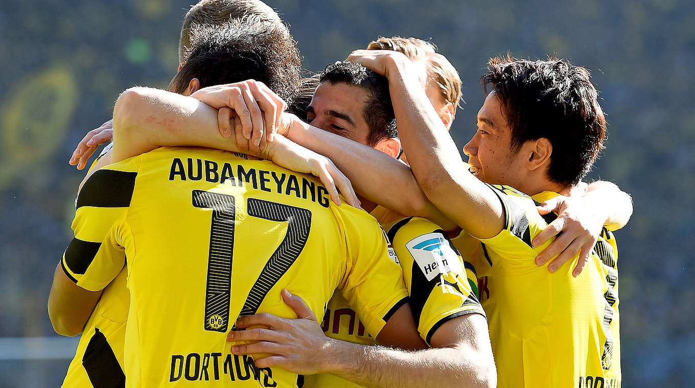 Dortmund are dreaming of European football after comfortably beating Paderborn © 2015 Getty Images