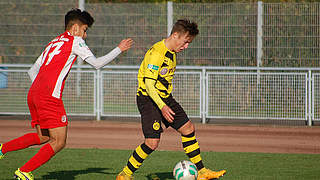 Traf dreimal: Dortmunds Felix Passlack (r.) © MSPW