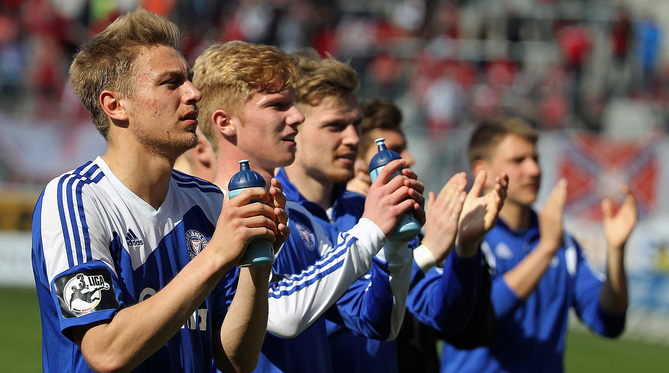 Im Spiel gegen Fortuna Köln: Kiel kämpt um den direkten Aufstieg © 2015 Getty Images