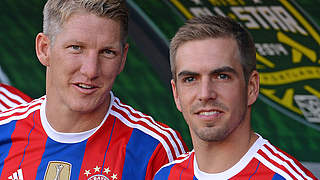 Stehen gegen Porto zur Verfügung: die FCB-Kapitäne Schweinsteiger (l.) und Lahm © 2014 Getty Images