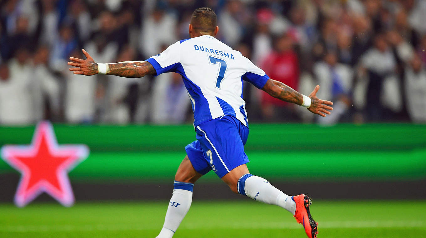 Quaresma stunned Bayern with his brace © 2015 Getty Images